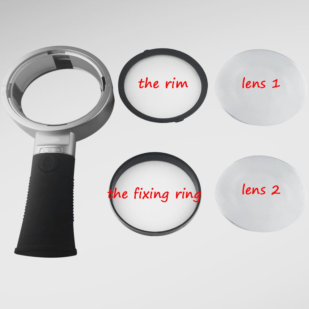 10X stand magnifying glass with light 10 AntiGlare LED Lighted